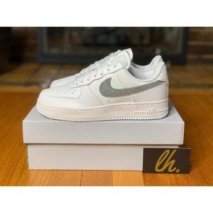 Sz 6.5 w Nike Air Force 1 Low "Glitter Swoosh Purple"